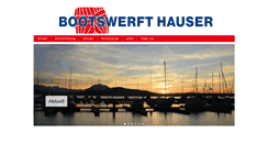 Desktop Screenshot of bootswerft-hauser.ch