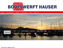 Tablet Screenshot of bootswerft-hauser.ch